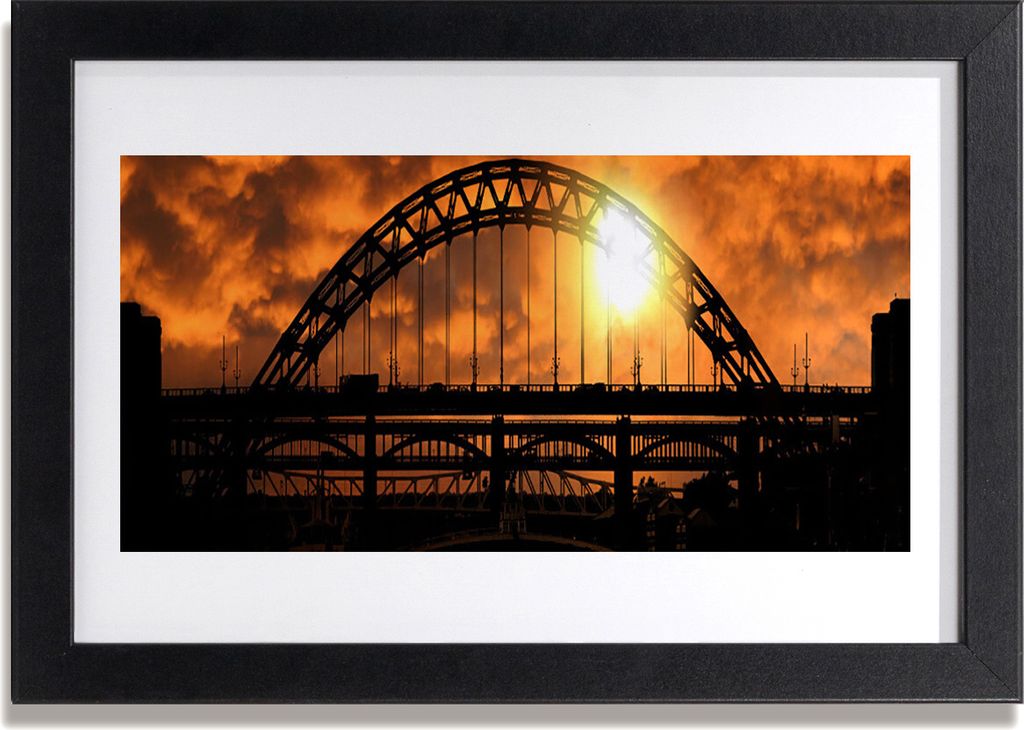 Bild 30x20 MDF-Rahmen Wandkunst Bridge-Architektur