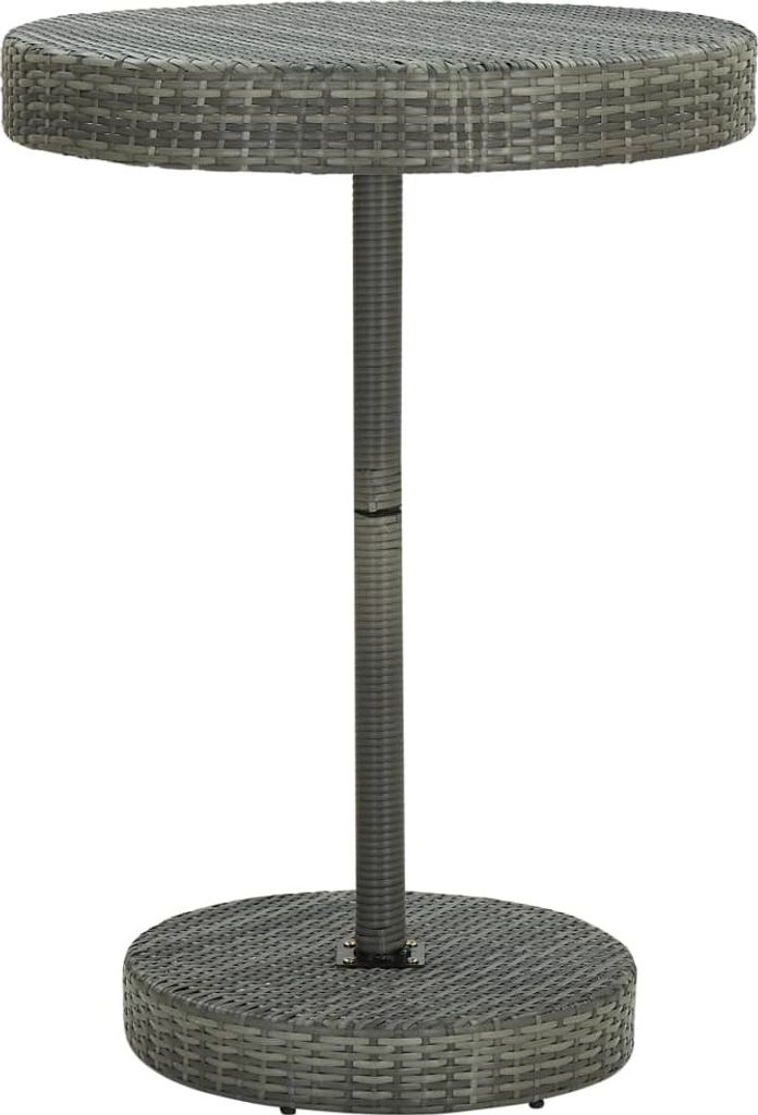 Gartentisch Grau 75,5x106 cm Poly Rattan , Gartentische Design 2024