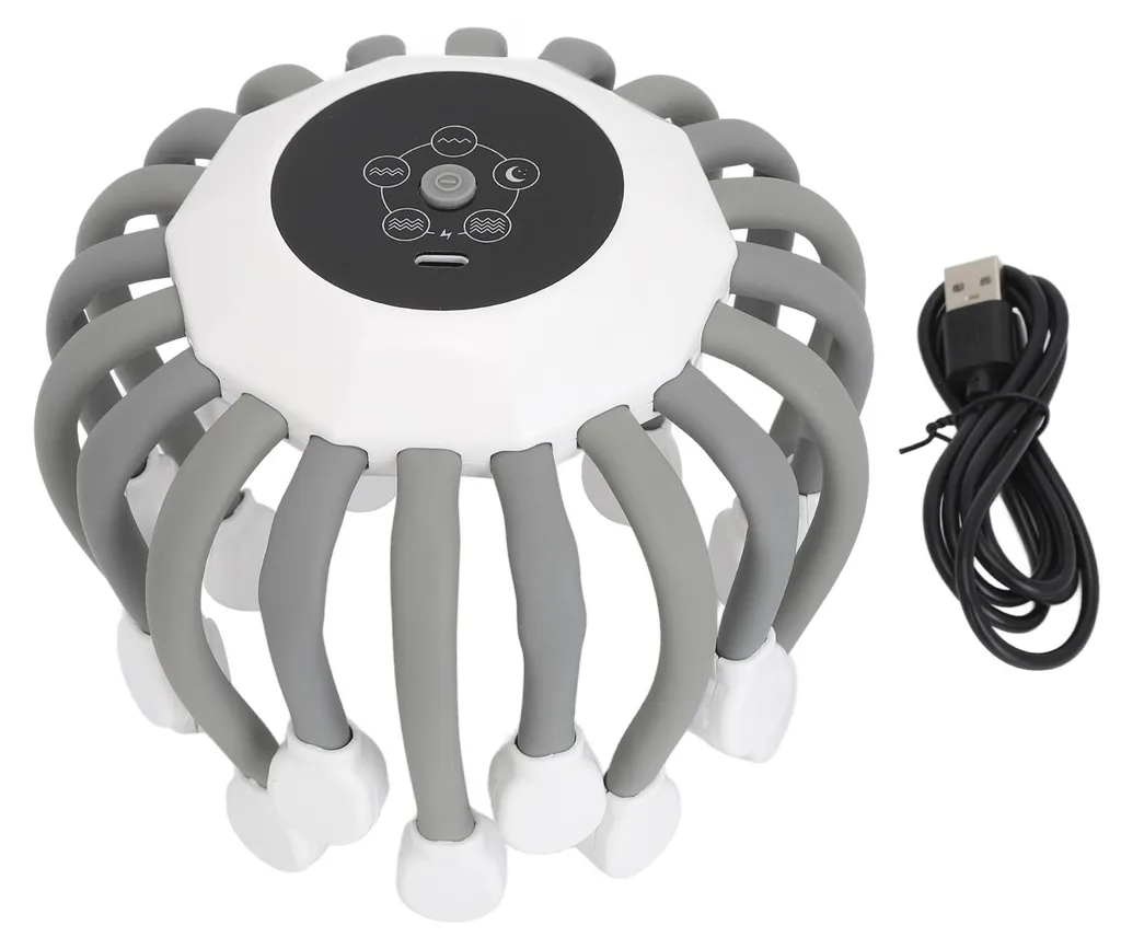 Appareil massage tête électrique infrarouge 20 griffes 5 modes de détente