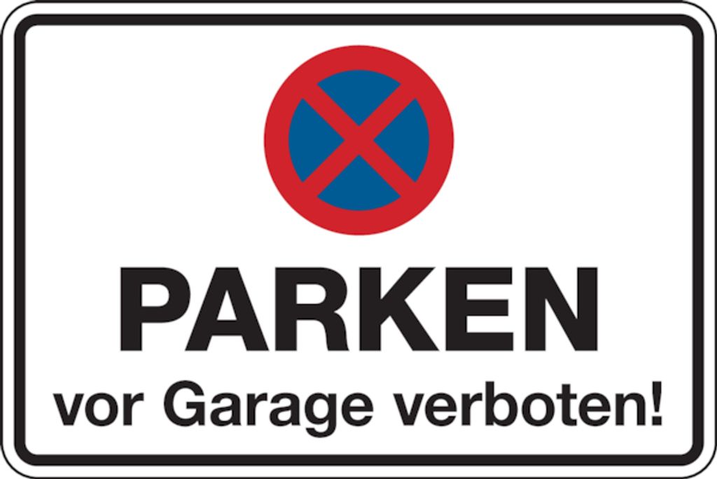 Schraffierte Parkverbotsschild Parken Wieviel Kostet Es www.kaufland.de