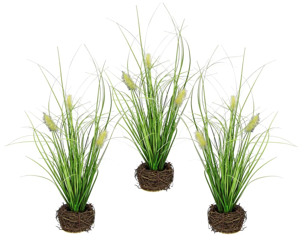 Graminées ornementales synthétiques Setaria - Touffe d'herbe 60cm