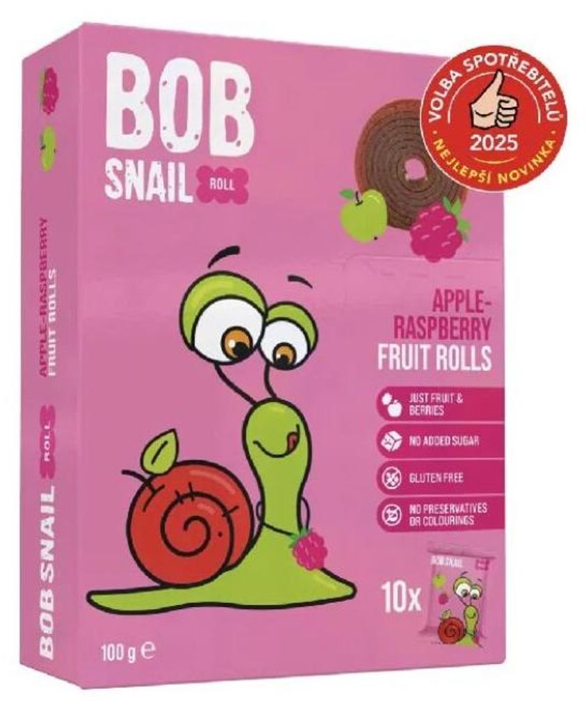 Šnek Bob Highlife Ovocné rolky Bob Snail Jablko a malina, Obrázek produktu 