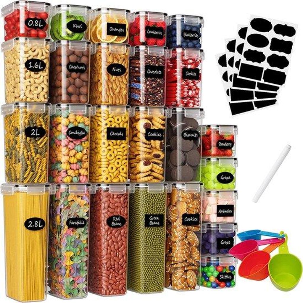 Küchenorganizer Dosen Set für Reis, Zucker und Pasta