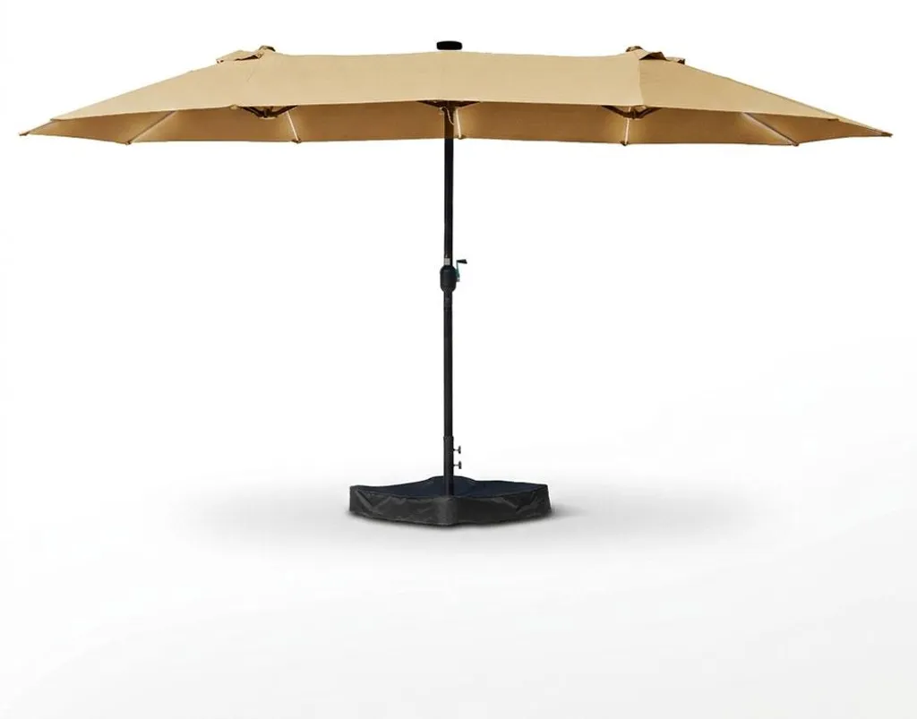 Parasol double anti-UV 4,6 m pour protéger votre terrasse de la chaleur