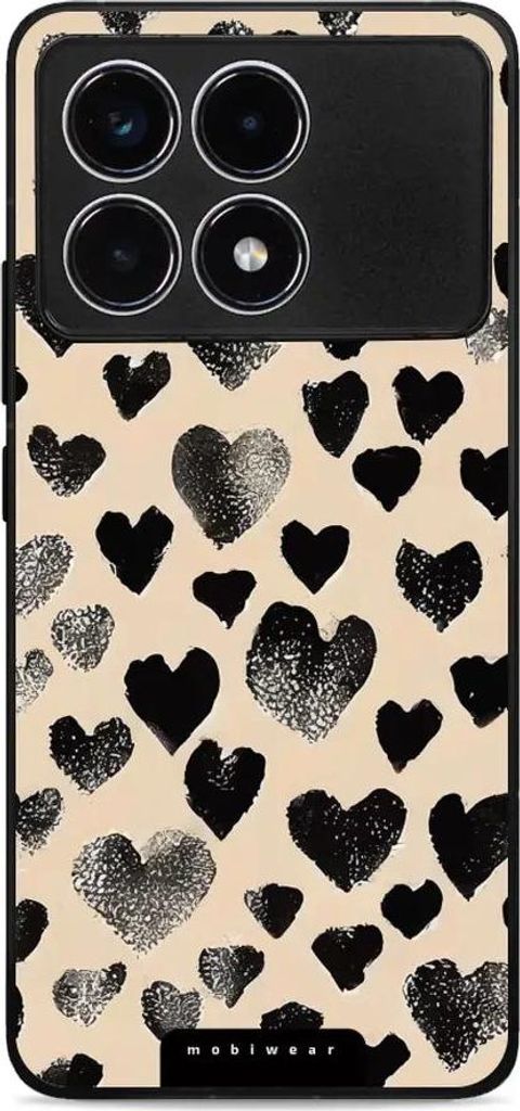 Handyhülle für Xiaomi Poco F6 Pro, Mobiwear Glossy Case, Beige Liebe