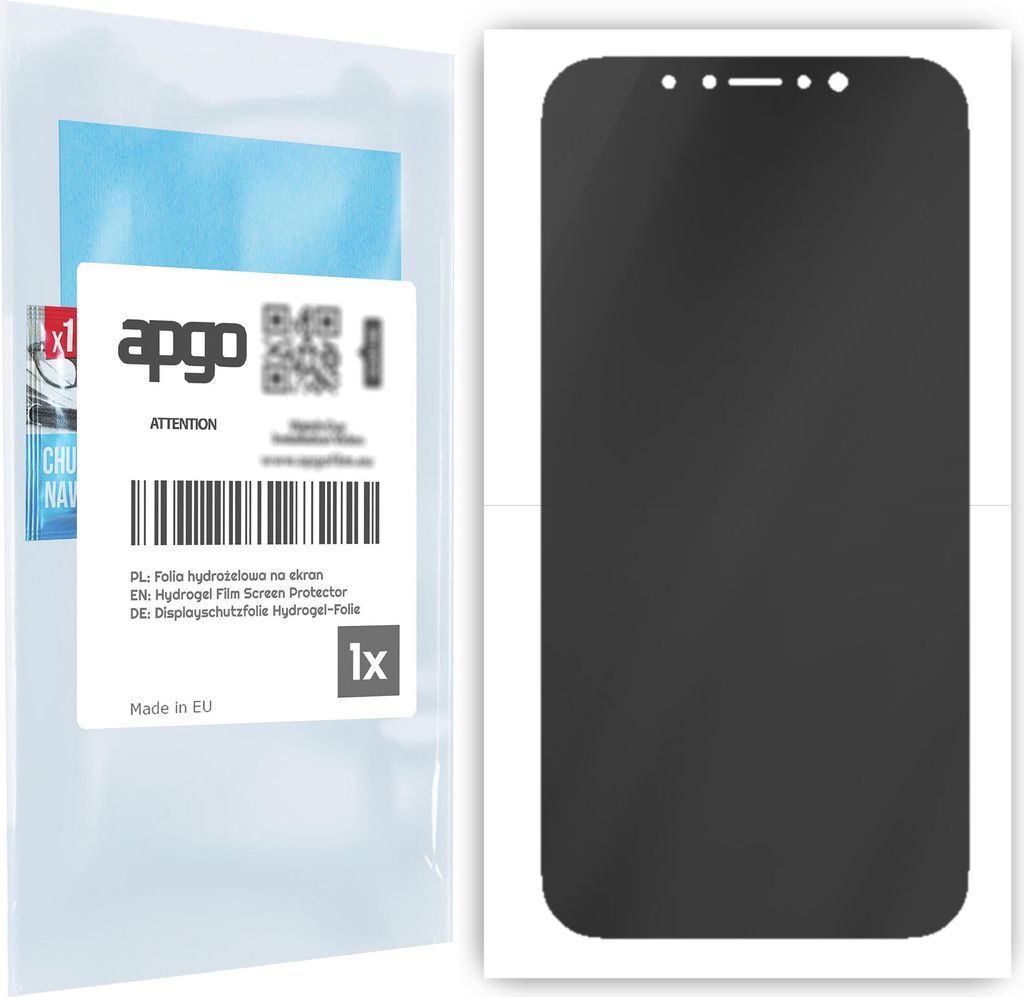 apgo Schutzfolie für Apple iPhone X Anti-Spy, Blickschutzfolie, Privacy, Hydrogel Displayschutzfolie, mit Positionierhilfe [Privacy, Matt, Anti-Fi...