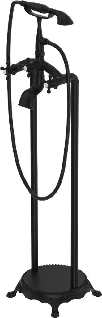 Mexen Retro freistehende Wannenbatterie, Schwarz - 75933-70