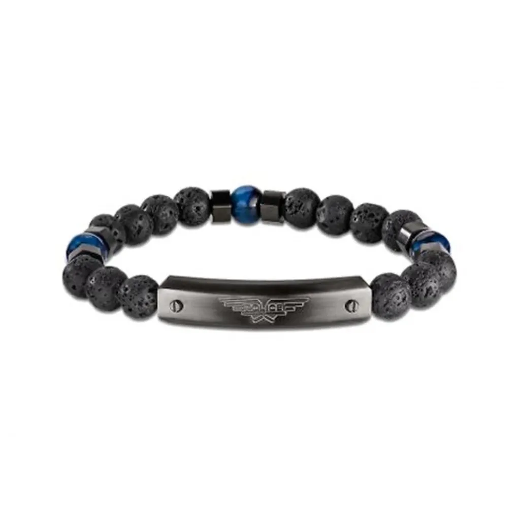 Bracelet en Acier Noir pour Homme POLICE Mod. PEJGB2008552 Stave