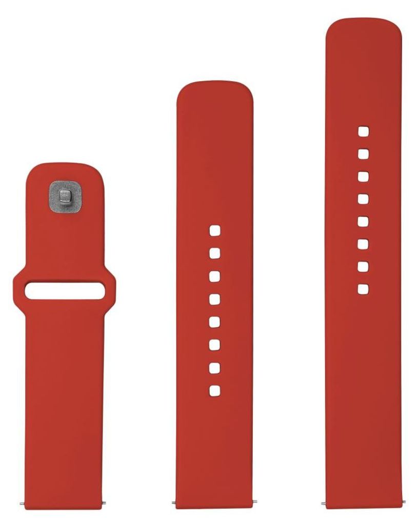 FIXED Fixed | Sporty Strap Set with Quick Release 22mm for Smartwatch | 160-235 mm | Red | Silicone