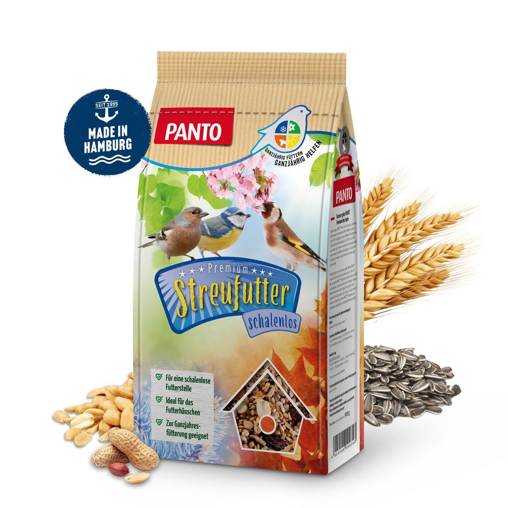 PANTO Premium Streufutter schalenlos 900g - für Wildvögel, Produktbild 
