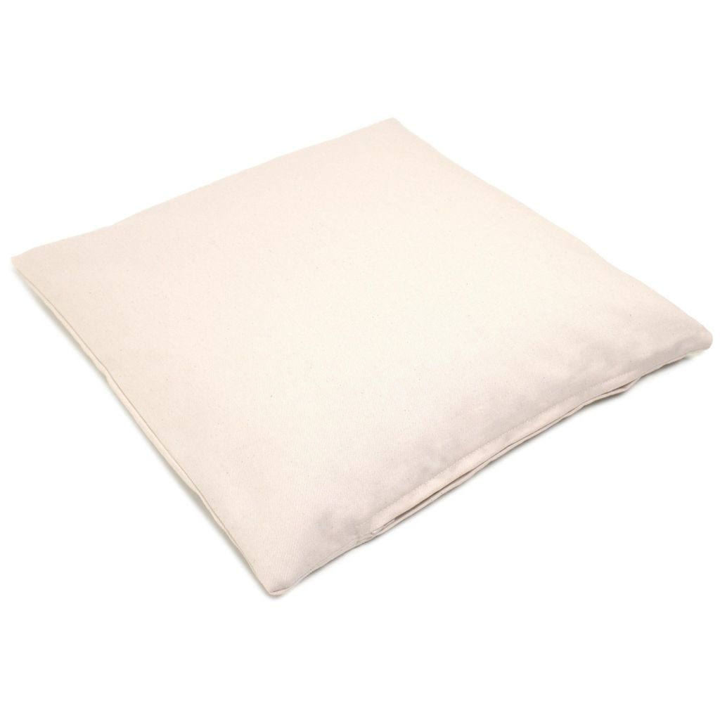 Zirbelkissen 40x40cm Baumwolle rohweiß, mit zusätzlichem Bio-Inlett - Zirbenkissen