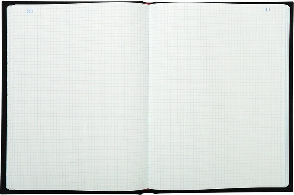Registre Comptable Folioté 300 Pages Quadrillé 5x5 pour Bureau et Pro