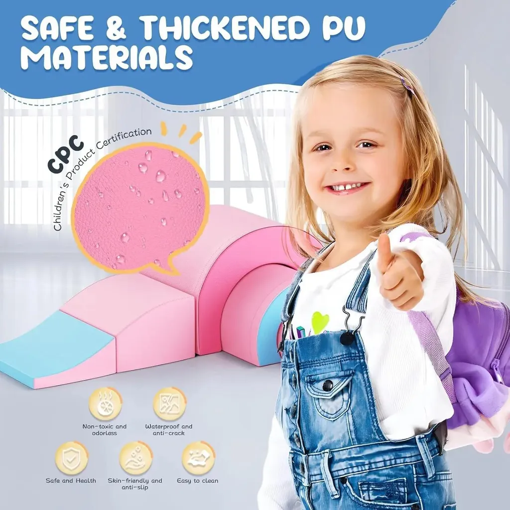 Parcours de motricité en mousse pour bébé - Modules d'escalade 0-3 ans