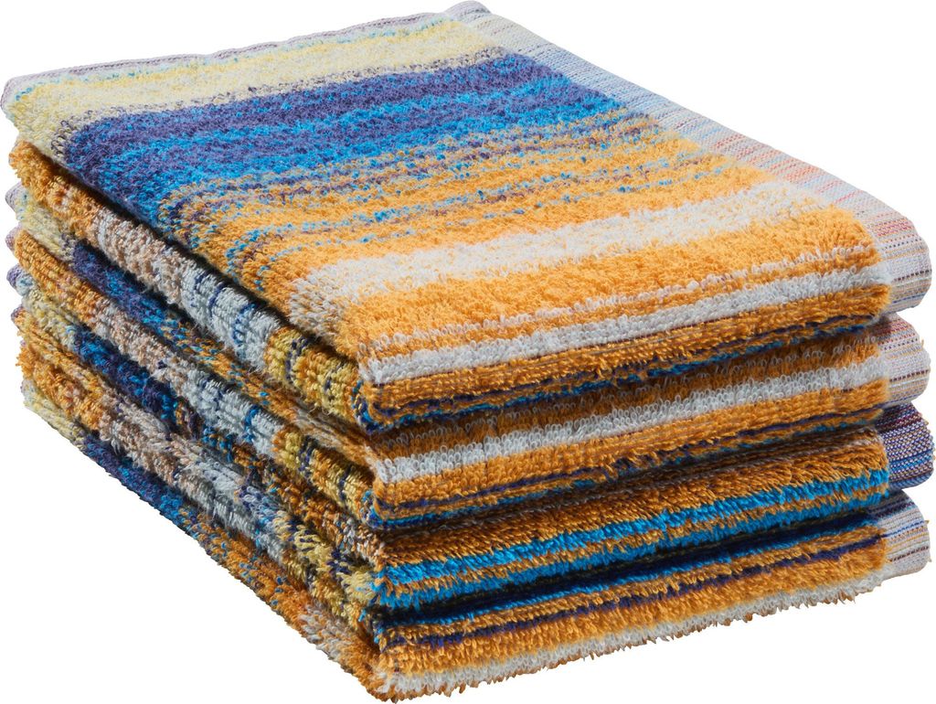 REDBEST Frottier-Geschirrtuch 4er-Pack bunt 50x50 cm Produktbild 
