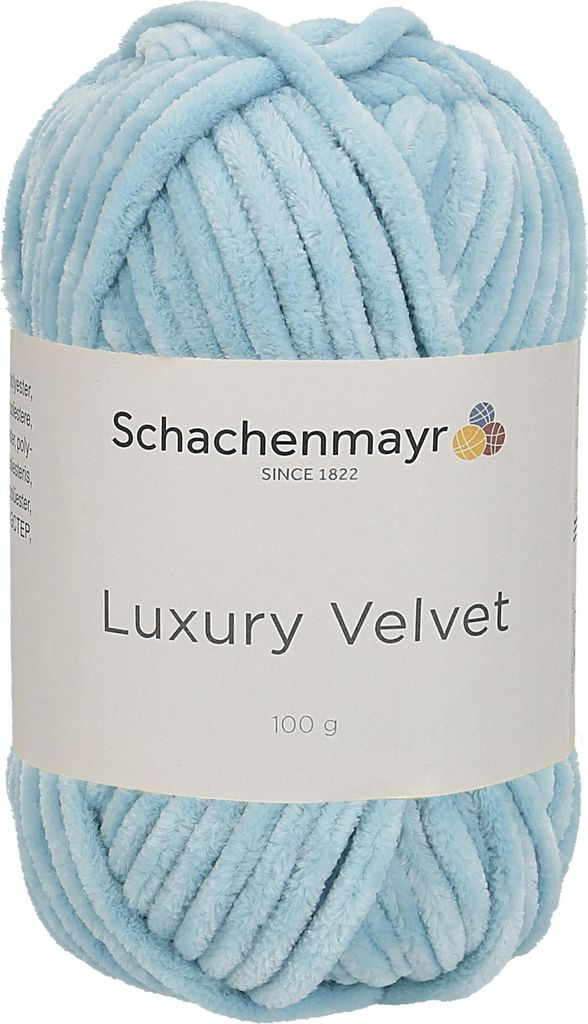 Schachenmayr Luxury Velvet, 100g Baby Blue Handstrickgarne Produktbild 