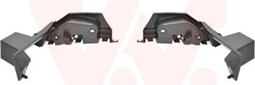 VAN WEZEL 4371539 Stoßstangenhalter Hinten Links Hinten Rechts für RENAULT TWINGO II (CN0)