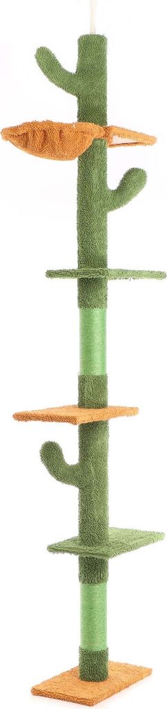 Fudajo Kratzbaum deckenhoch 229–275 cm in Grün, Produktbild 1