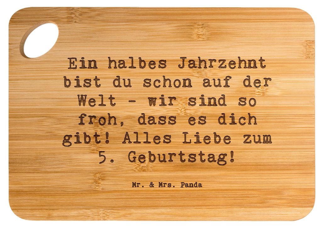 Mr. & Mrs. Panda Brett Spruch 5. Geburtstag Freude - Transparent - Geschenk, Alter, Happy Birthday, Kinderaugen, Geburtstagswünsche, holzschneideb...