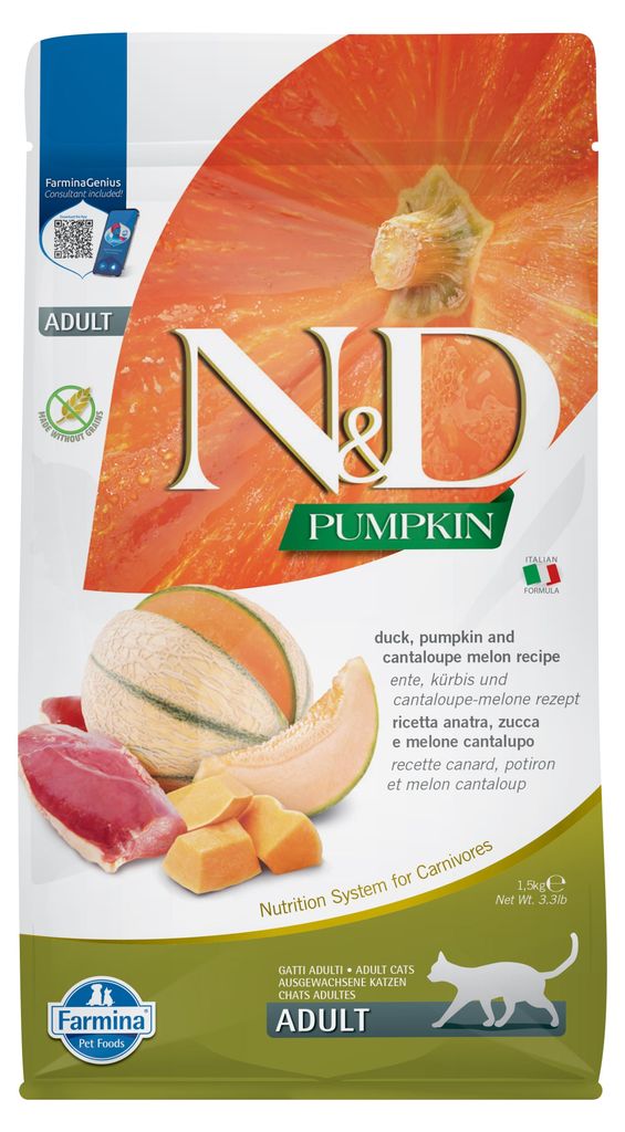 Farmina N&D 1, 5kg Ente, Kürbis & Cantaloupe-Melone Image du produit 