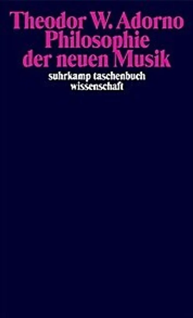 Philosophie de la nouvelle musique Theodor W. Adorno Livre Broché Edition