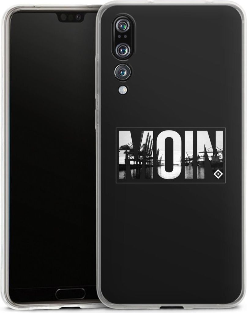 DeinDesign Handyhülle für Huawei P20 Pro Silikon Hülle Case Smartphone Schutzhülle HSV Hamburger SV Offizielles Lizenzprodukt