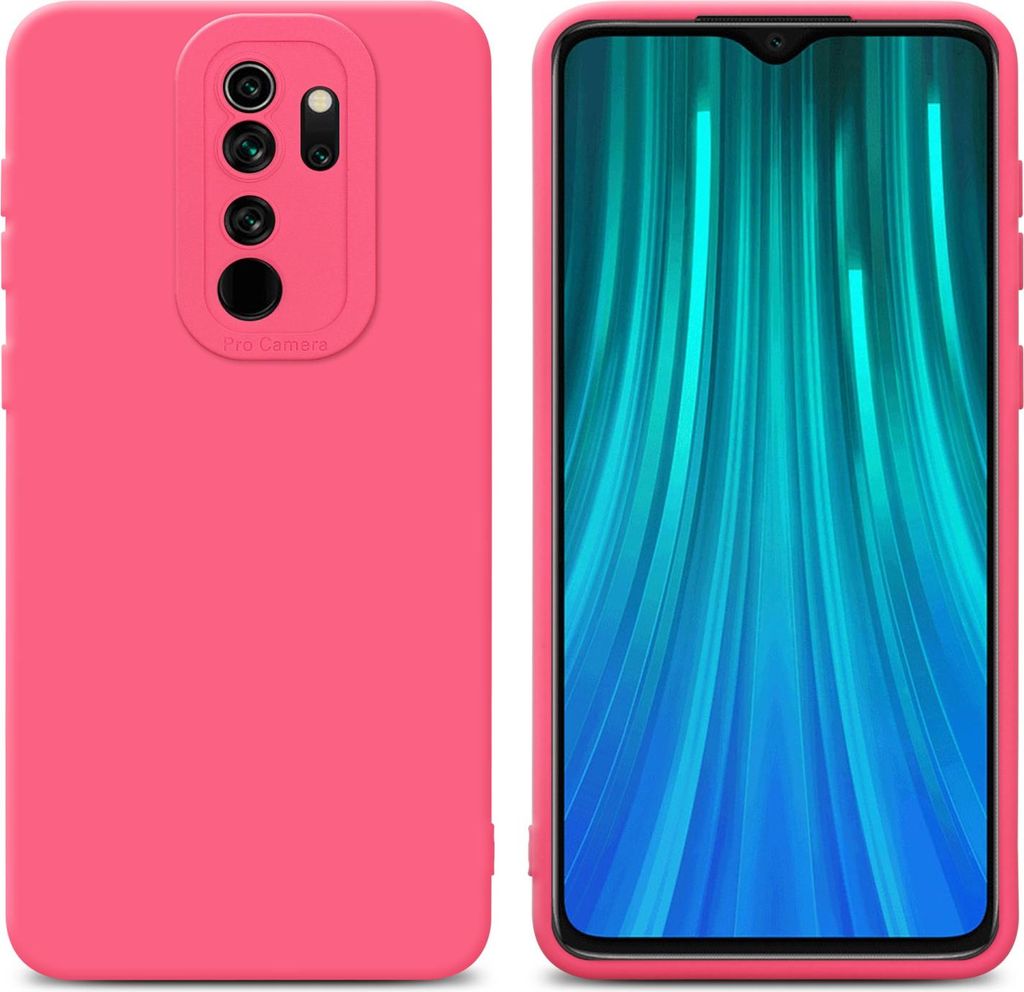 Cadorabo Hülle für Xiaomi RedMi NOTE 8 PRO Schutz Hülle in Rot TPU Silikon Etui Case Handyhülle