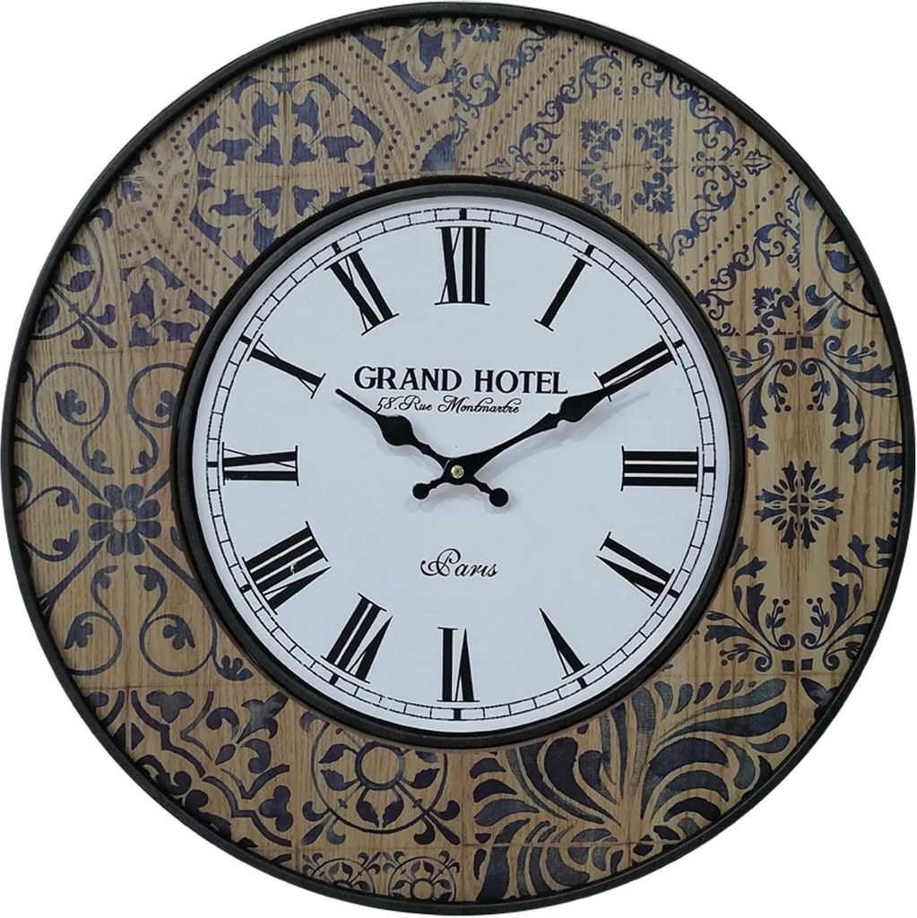 Orologio da parete Rebecca Mobili, vintage in legno Immagine del prodotto 