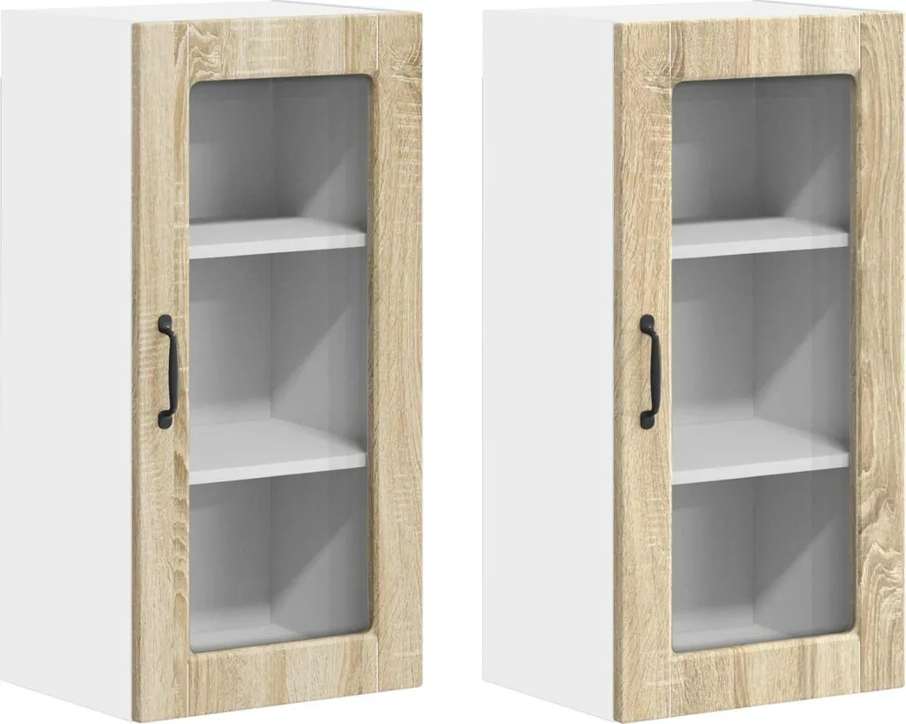 SYFAX™ Mobile da cucina 2 pcs Rovere Sonoma 40 x 31 x 80 cm