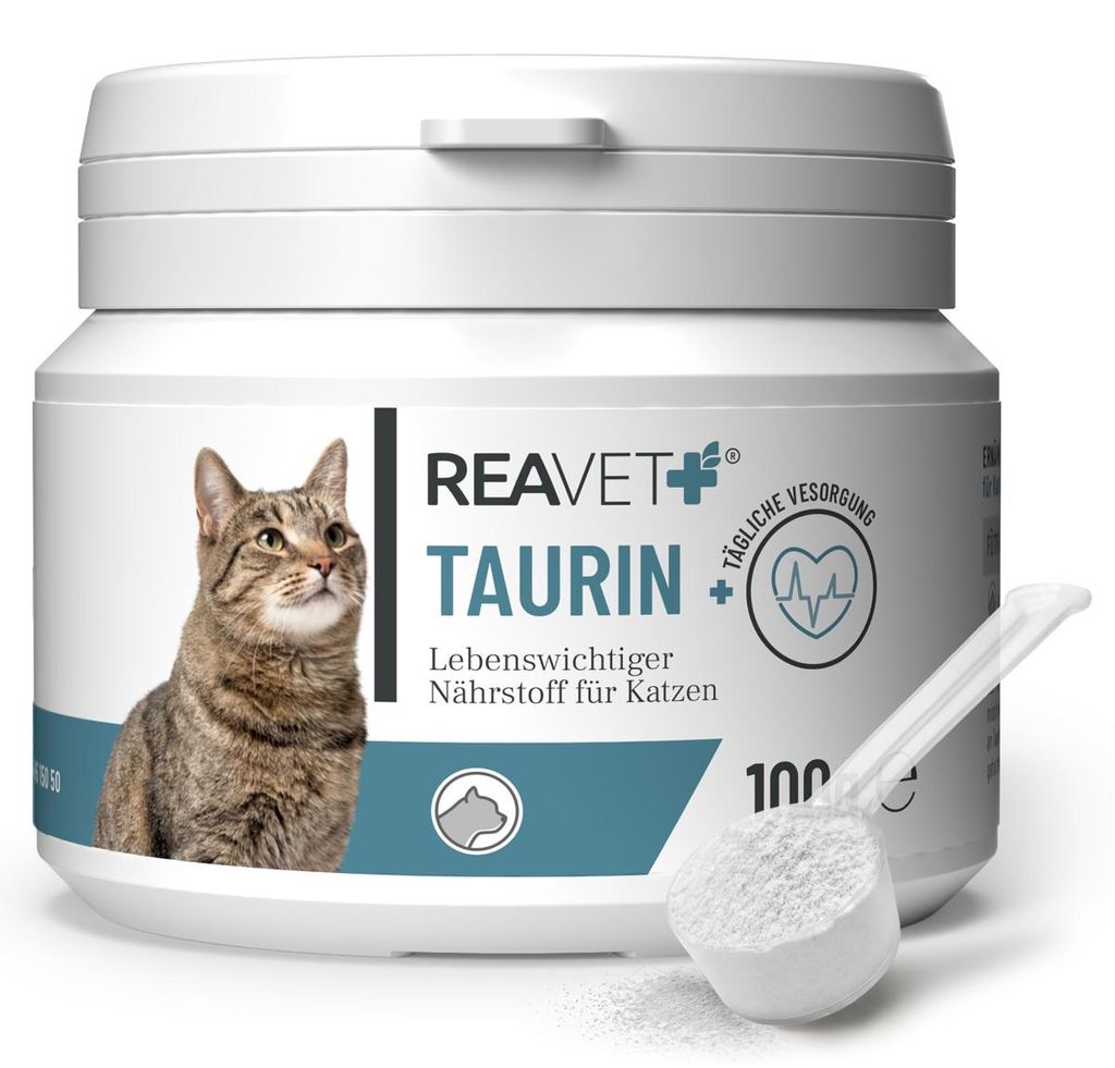REAVET Taurin für Katzen 100g – Unterstützung des Produktbild 