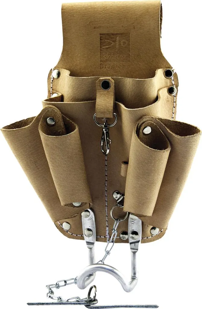 Sacoche à outils en cuir durable : fini les outils perdus avec porte-marteau