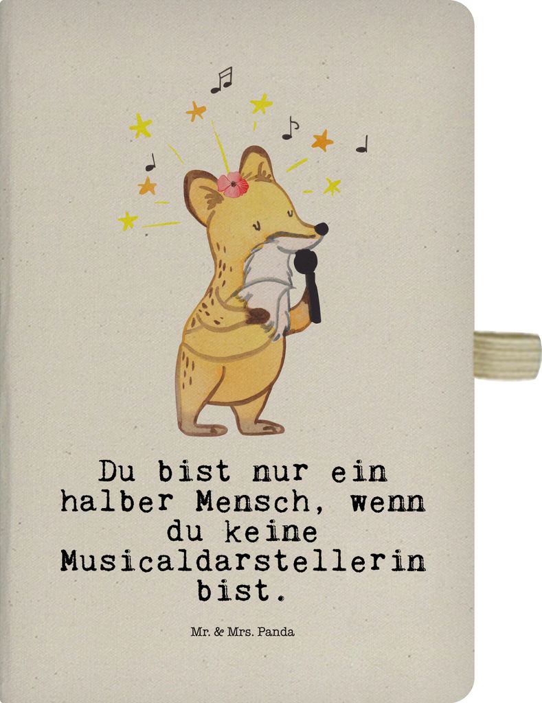 Mr. & Mrs. Panda notizbuch Musicaldarstellerin Herz - Produktbild 