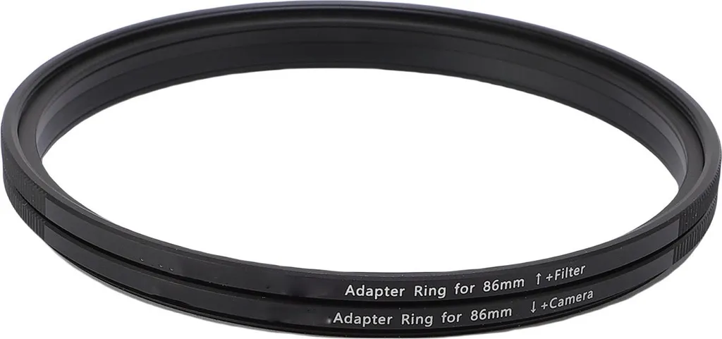 Bague d'adaptation magnétique 86mm pour filtre photo et conversion