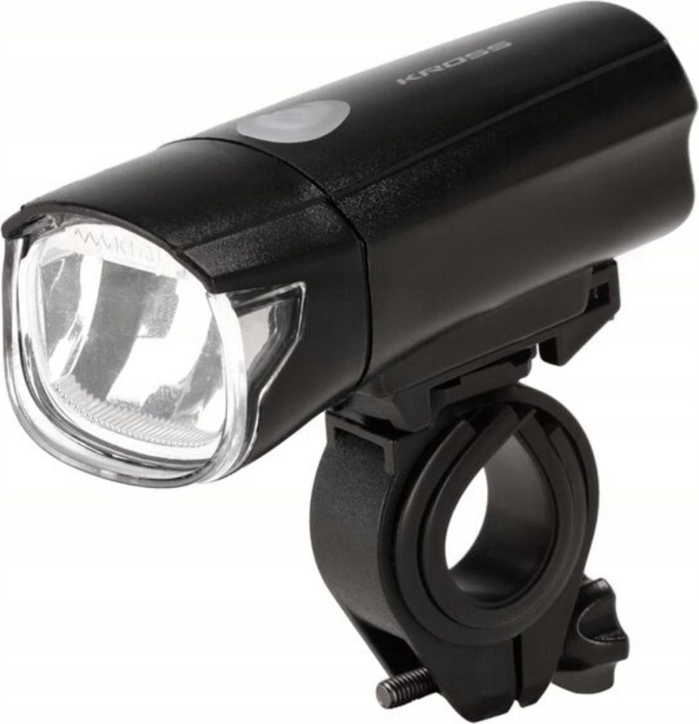 Kross Natty LED-Fahrradlicht vorne – 57 LM, 25 Lux/10m, OSRAM-LED, wasserdichtes Frontlicht für Lenker (Batteriebetrieb)