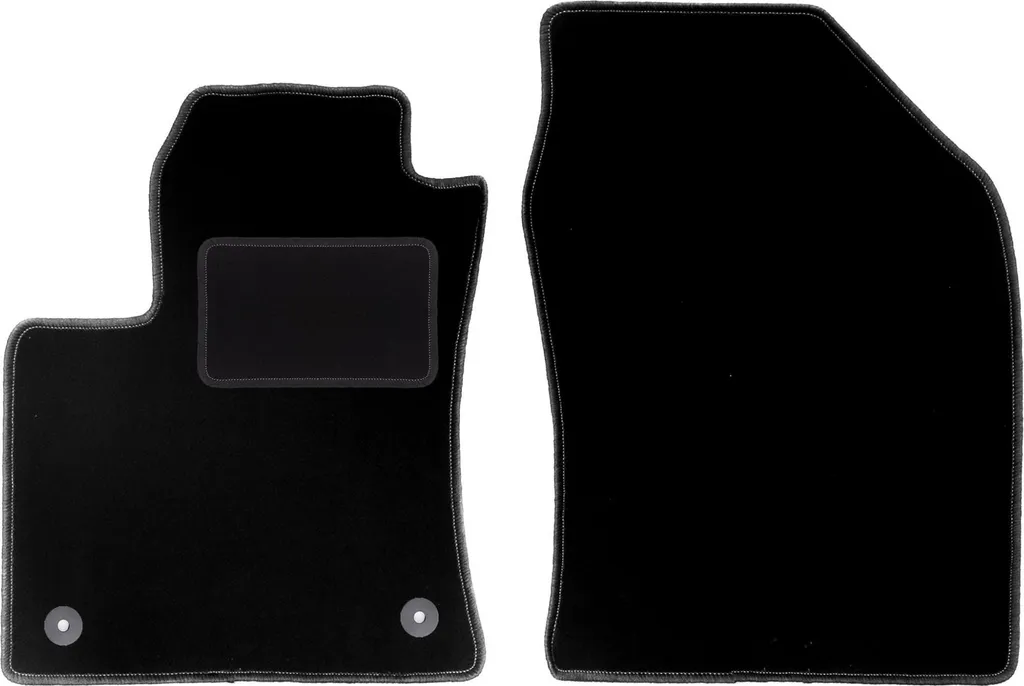 Wielganizator tappetini auto velours anteriori adatto per Toyota Prius IV (2017-, hatchback) neri, set 2 pz, con fissaggi