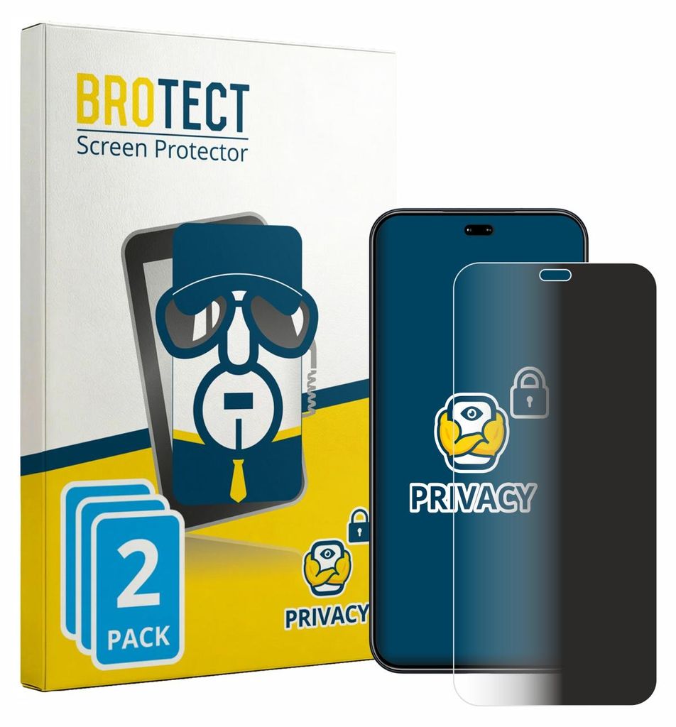 2x BROTECT Sichtschutzfolie für Honor 400 Pro Anti-Spy Produktbild 
