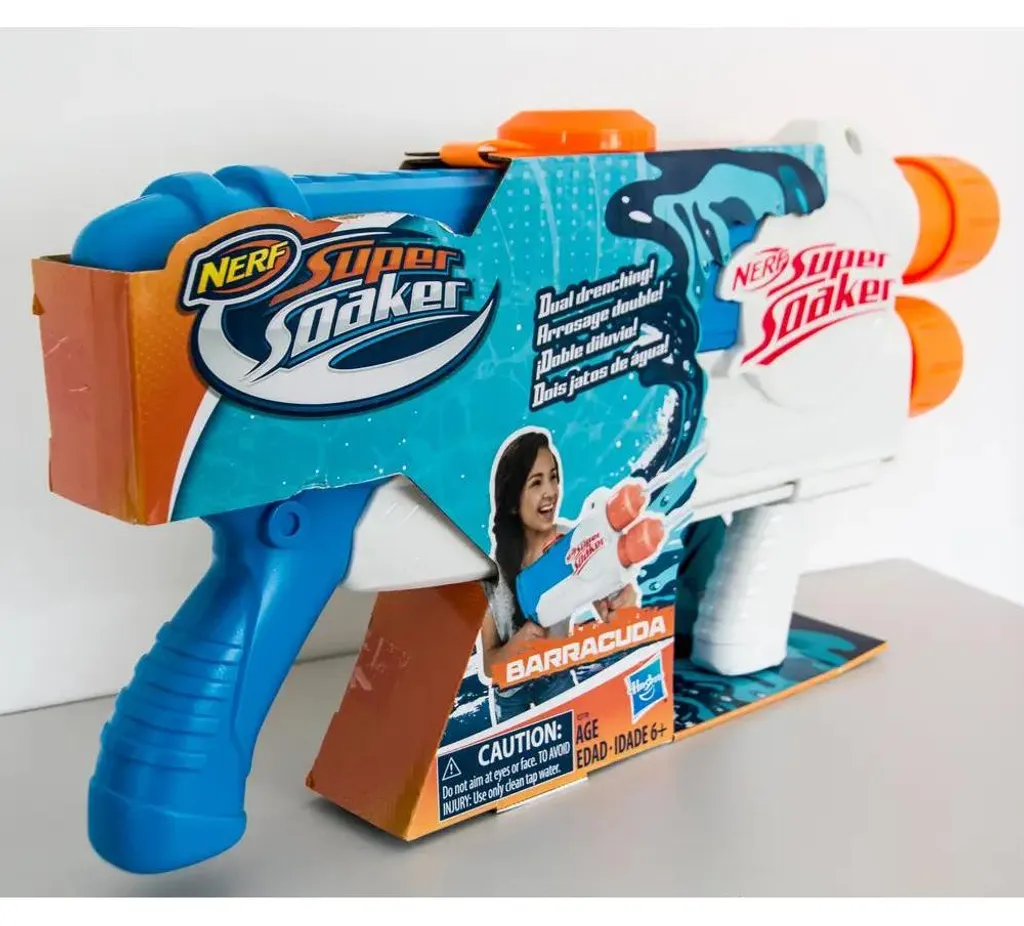 Nerf Super Soaker Barracuda Hasbro E2770EU4 - Pistolet à Eau Double Jet - 13