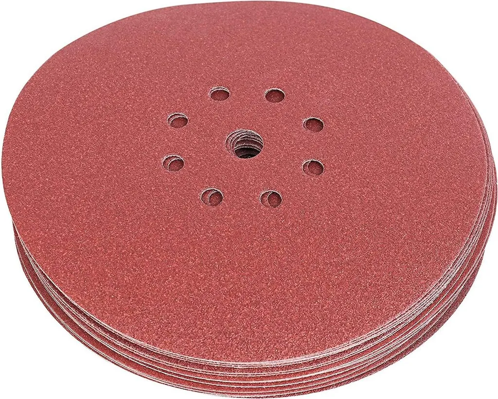 Dischi Velcrati 225mm P120 per Levigatrice Muro - 10 Pezzi Alta Qualità
