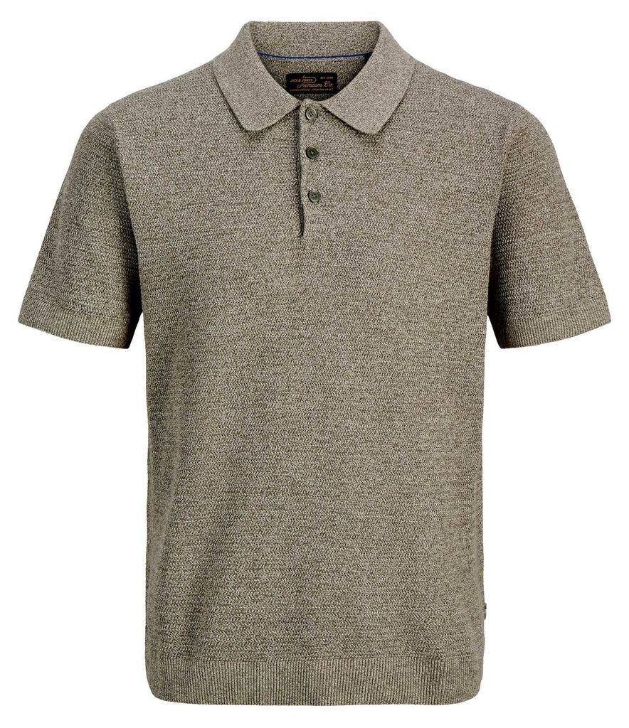 JACK & JONES Herren gestricktes Poloshirt Bluriley Knit Polo