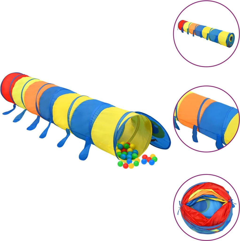 (Angebot 2026)Spieltunnel für Kinder Mehrfarbig 245 cm Polyester GermanyMöbel 63250 - Kinderzelte
