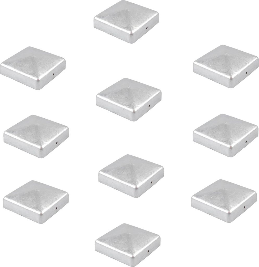 10x Pfostenkappe verzinkt 121 mm Pyramide Abdeckkappe für Produktbild 