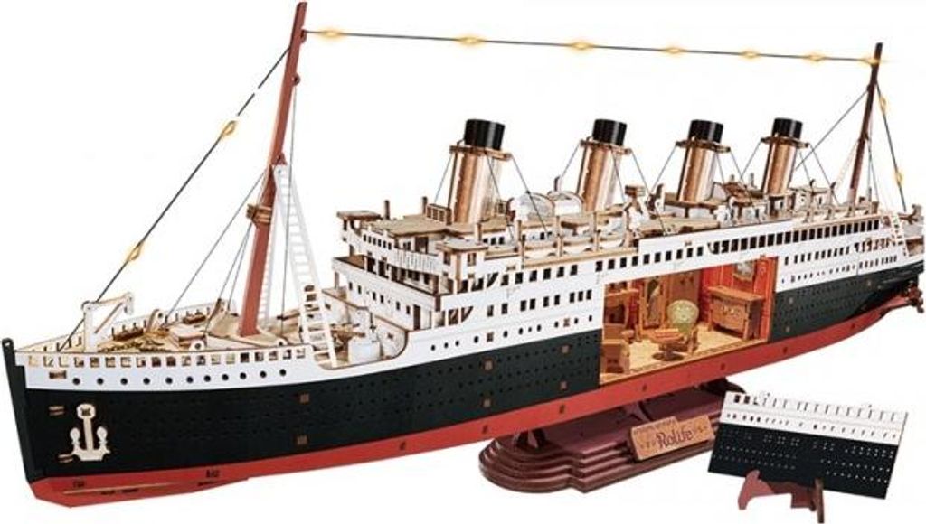 3D puzzle 1912 Věčný Atlantický Voyager, Dřevo, Rolife, 433 Obrázek produktu 