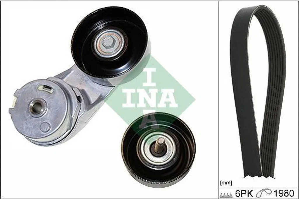Kit Courroie Crantée INA 529033110 Technologie OE pour Chevrolet et Opel