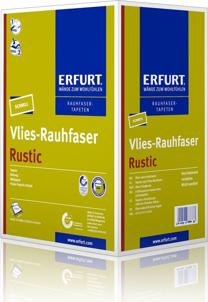 12 Rollen Erfurt Vlies Rauhfaser Rustic Tapete