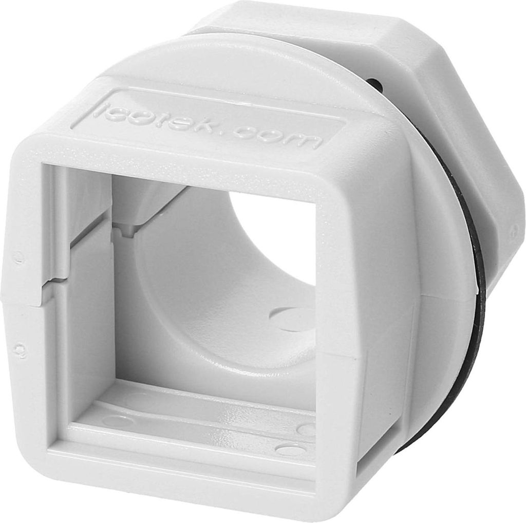 icotek Kabelverschraubung teilbar mit Gegenmutter M20x1,5 für eine Kabeltülle QT klein Montageausschnitt Durchmesser