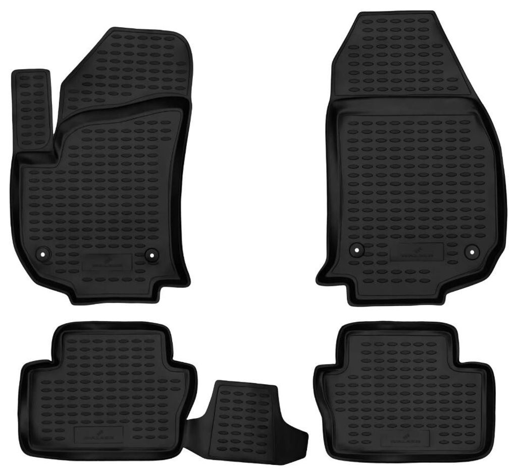 WALSER XTR Gummi Fussmatten Auto für Opel Zafira B/Zafira Family B (A05) 2005-2019, 100% passgenaue Auto Fußmatten, robuste Universal Fußmatte A...