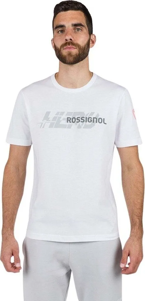 Rossignol New Hero Graphic Blanc T-shirt de Ski Taille L pour Homme