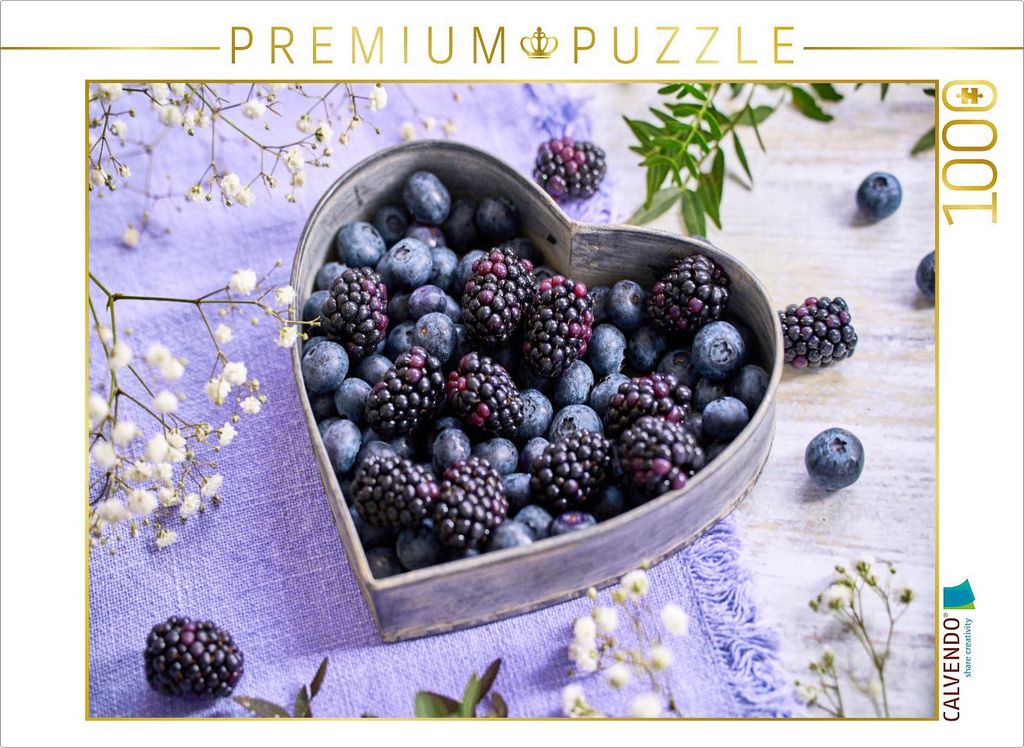 CALVENDO Puzzle Herz der Beeren | 1000 Teile Lege-Größe 64x48cm Foto-Puzzle für glückliche Stunden