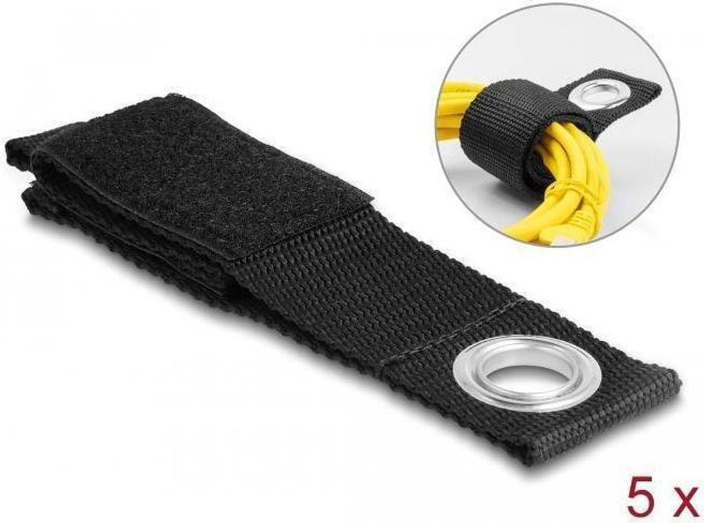 Delock Strapazierfähiger Klettgurtmit Befestigungsöse