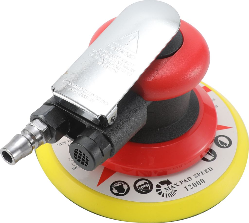Pneumatische Schleifmaschine 6 Zoll Polieren Schleifen Wachsen fuer Auto Wand Holz Metall 10000 U/min Rot