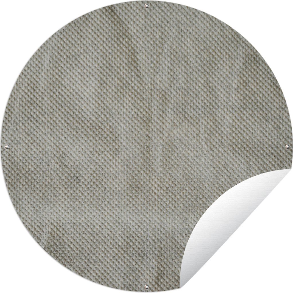 MuchoWow Gartenposter Outdoor-Poster Rund Stoff - Muster - Licht Ø 120 cm Gartendeko Rundes Poster draußen